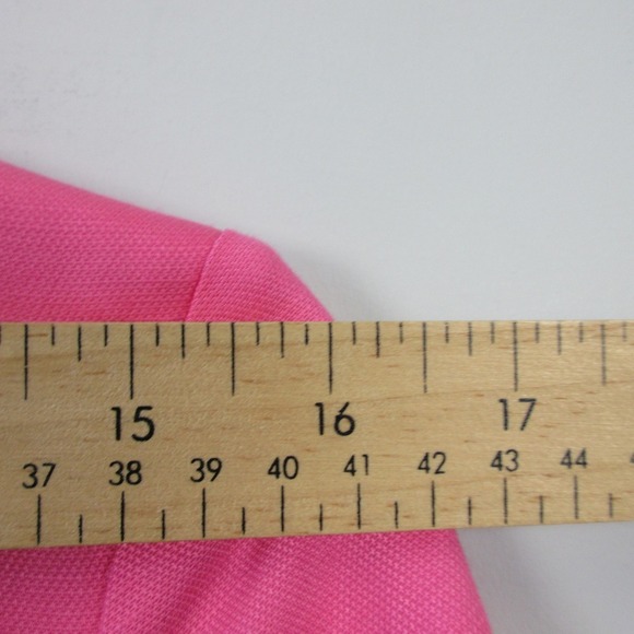 J. McLaughlin Blazer Pink 2 Linen Double Breasted Career Preppy Barbiecore 452 - Picture 8 of 11